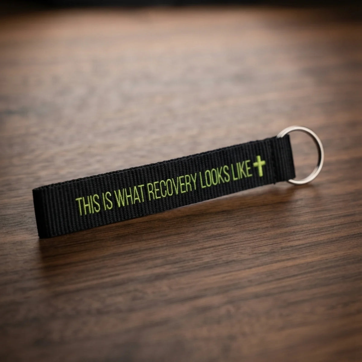 This is What Recovery Looks Like Wristlet Keychain
