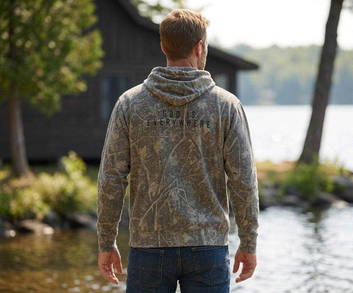 God is Everywhere Camo Hoodie